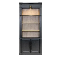Abbot Place 94" Tall Bookcase Black