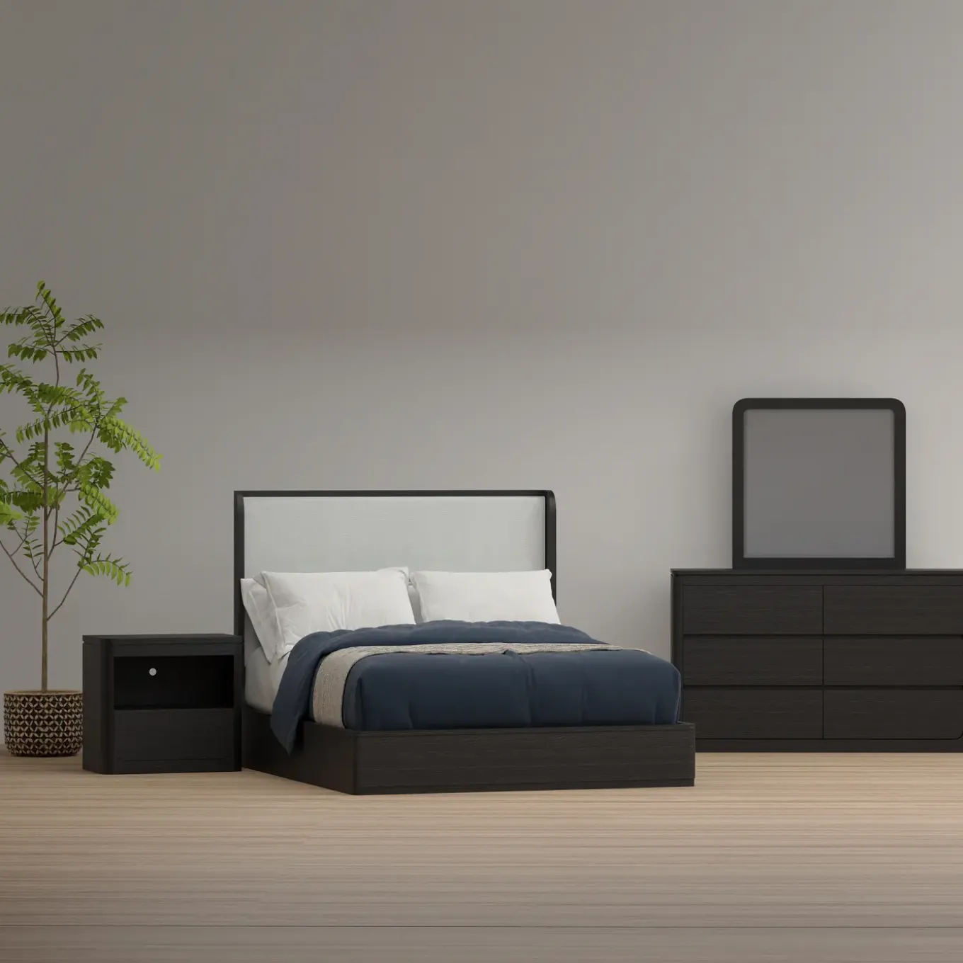 Aiden Black Bedroom Set
