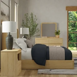 Aiden California King Bed, Dresser, Mirror, Night Stand