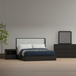 Aiden King Bed, Dresser, Mirror, Night Stand