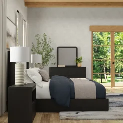 Aiden King Bed, Dresser, Mirror, Night Stand