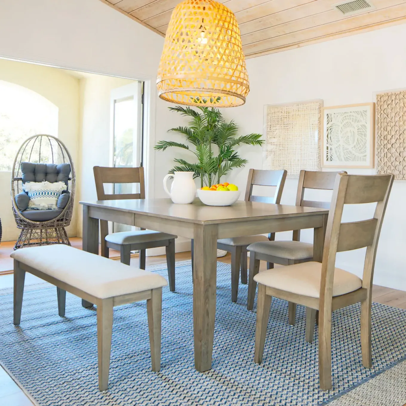 Alamo Dining Set-Gray