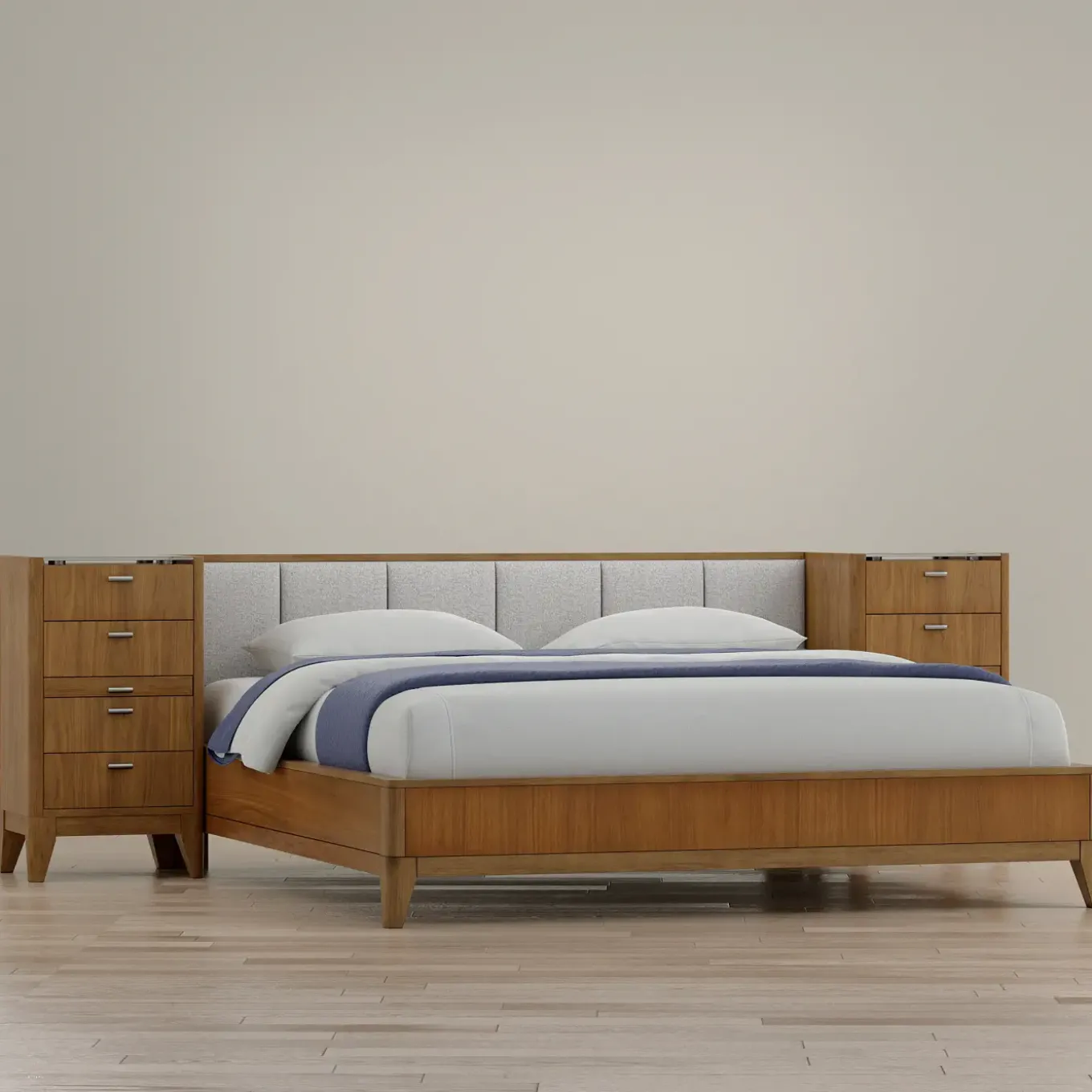 Amalie California King Wall Bed With 2 Piers