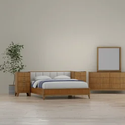 Amalie Wall Bedroom Set With Piers
