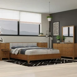 Amalie Wall Bedroom Set With Piers