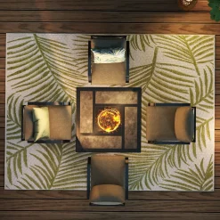 Arrowhead 5pc Fire Chat Group: Firepit & 4 Motion Chairs