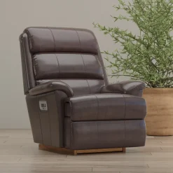 Astor Leather Power Lumbar Rocker Recliner
