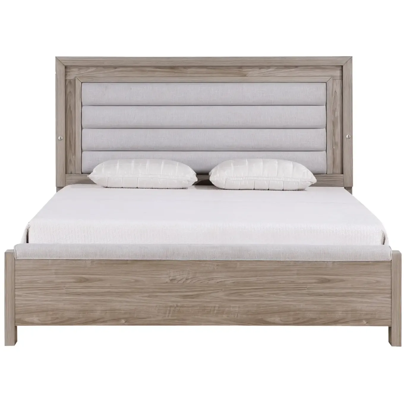 Avery California King Upholstered Bed with Light