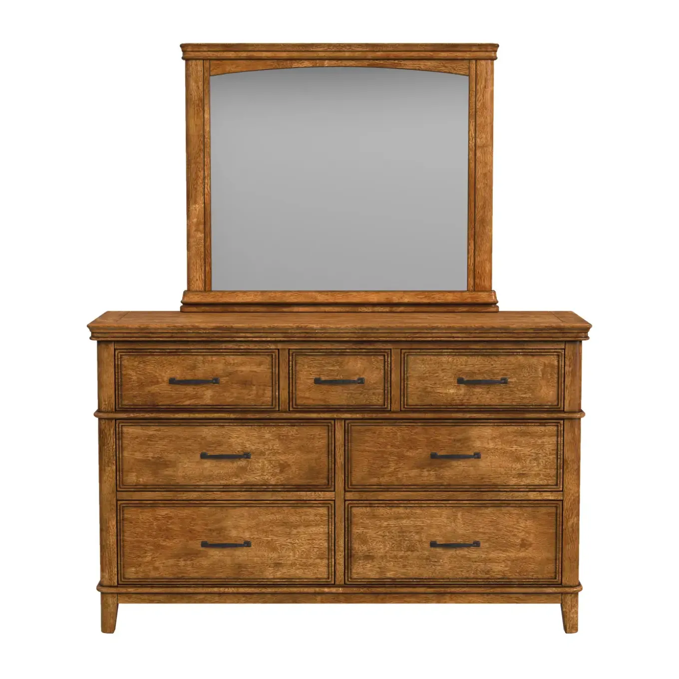 Bandit Panel Bedroom Set-New! Queen Bed, Dresser, Mirror & Nightstand