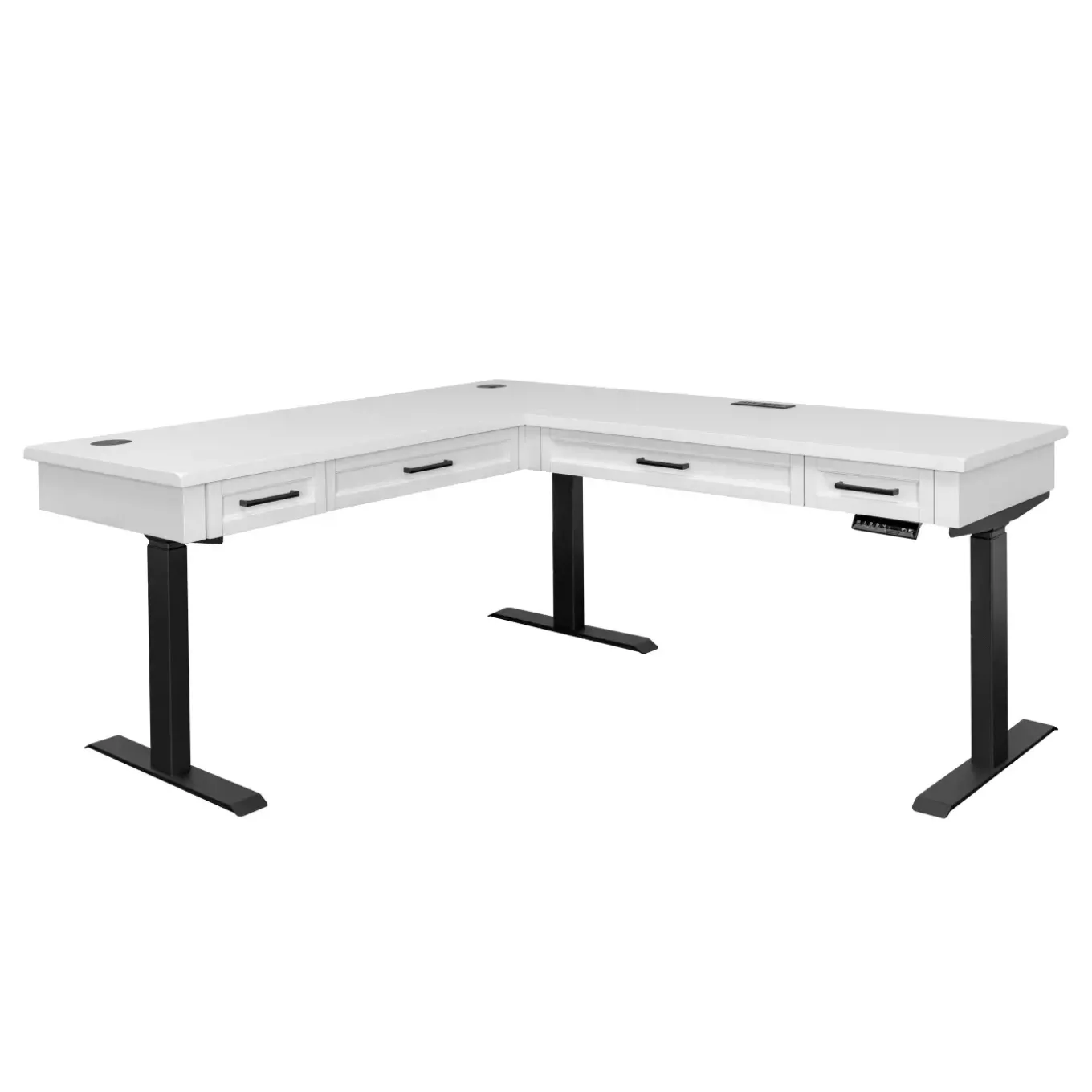 Barrow Electric Sit/Stand L-shaped desk