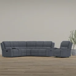 Braxton Reclining Sectional & Recliner