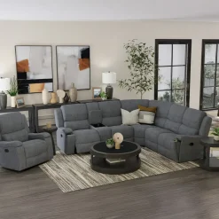 Braxton Reclining Sectional & Recliner