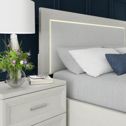 Burbank Bedroom Set Queen Storage Bed, Dresser, Mirror & Nightstand