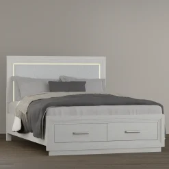 Burbank Queen Storage Bed With LED Lights
