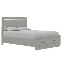 Burbank Queen Storage Bed With LED Lights