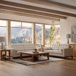 Calvin Living Room Set Beige