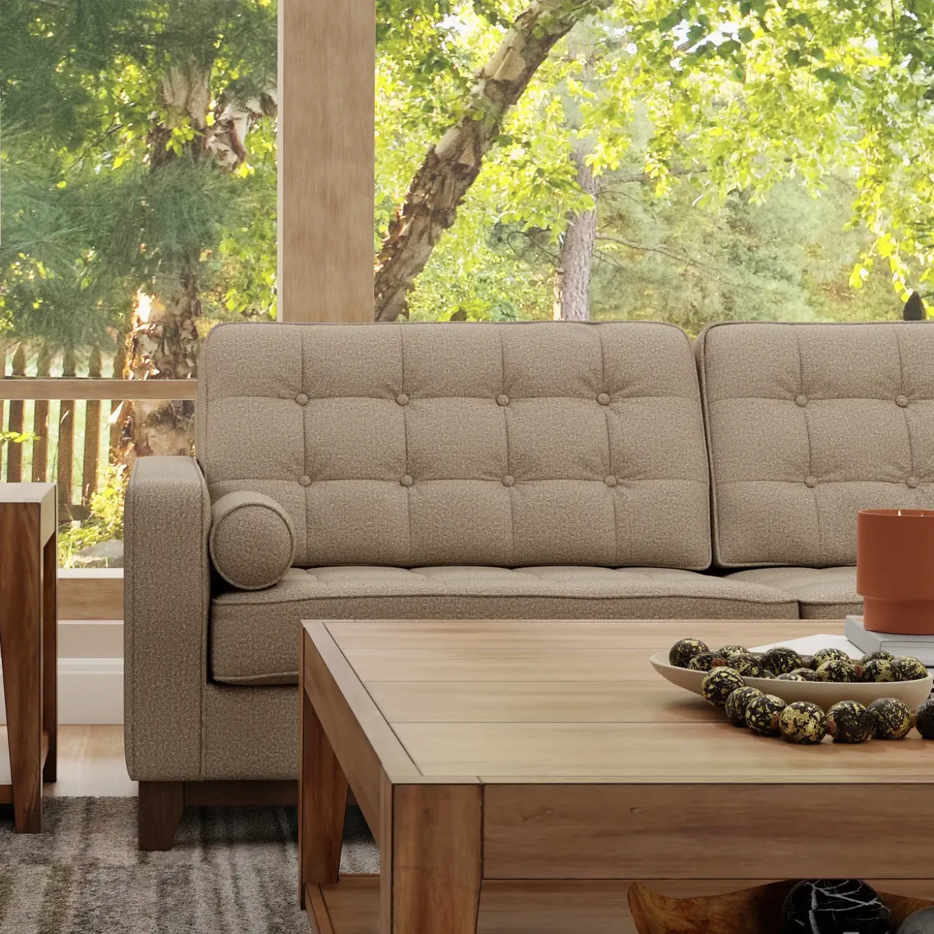 Calvin Living Room Set Tan