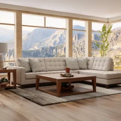 Calvin 2pc Sectional with RAF Chaise