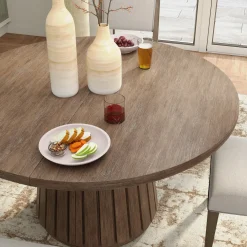Carnaby Extendable Round Table, 2 Arm Chairs & 2 Side chairs