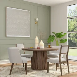 Carnaby Extendable Round Table, 2 Arm Chairs & 2 Side chairs