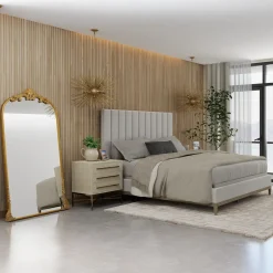 Cascade Channeled Upholstered Bed