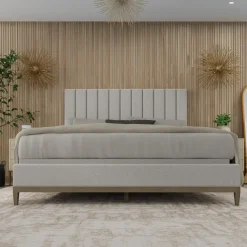 Cascade Channeled Upholstered Bed
