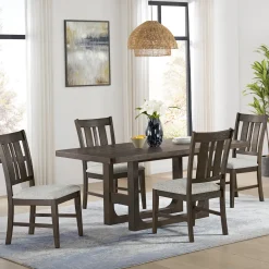Clemson 5pc Dining Set: Table & 4 Side Chairs