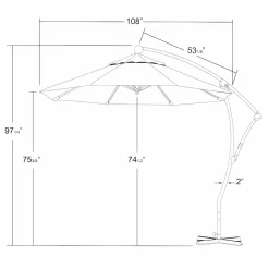 Coral Coast Cantilever Umbrella