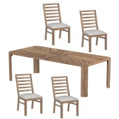 Cordoba Rectangle Dining Table & 4 Side Chairs