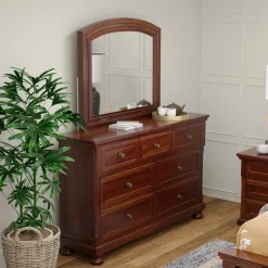 Cortland California King Sleigh Storage Bed, Dresser, Mirror, Nightstand