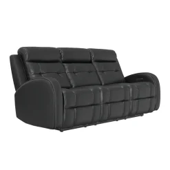 Cosmo Black Reclining Living Room Set