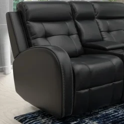 Cosmo Black Reclining Living Room Set