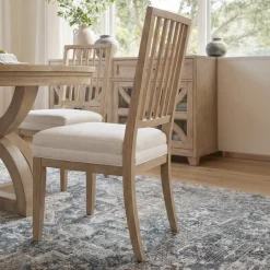 Covington 5pc Dining Set: Trestle Rectangular Dining Table & 4 Side Chairs