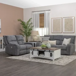 Dawson Reclining Living Room Gray