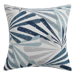 Diamond Palm Blue Outdoor Pillow