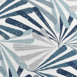 Diamond Palm Blue Outdoor Pillow