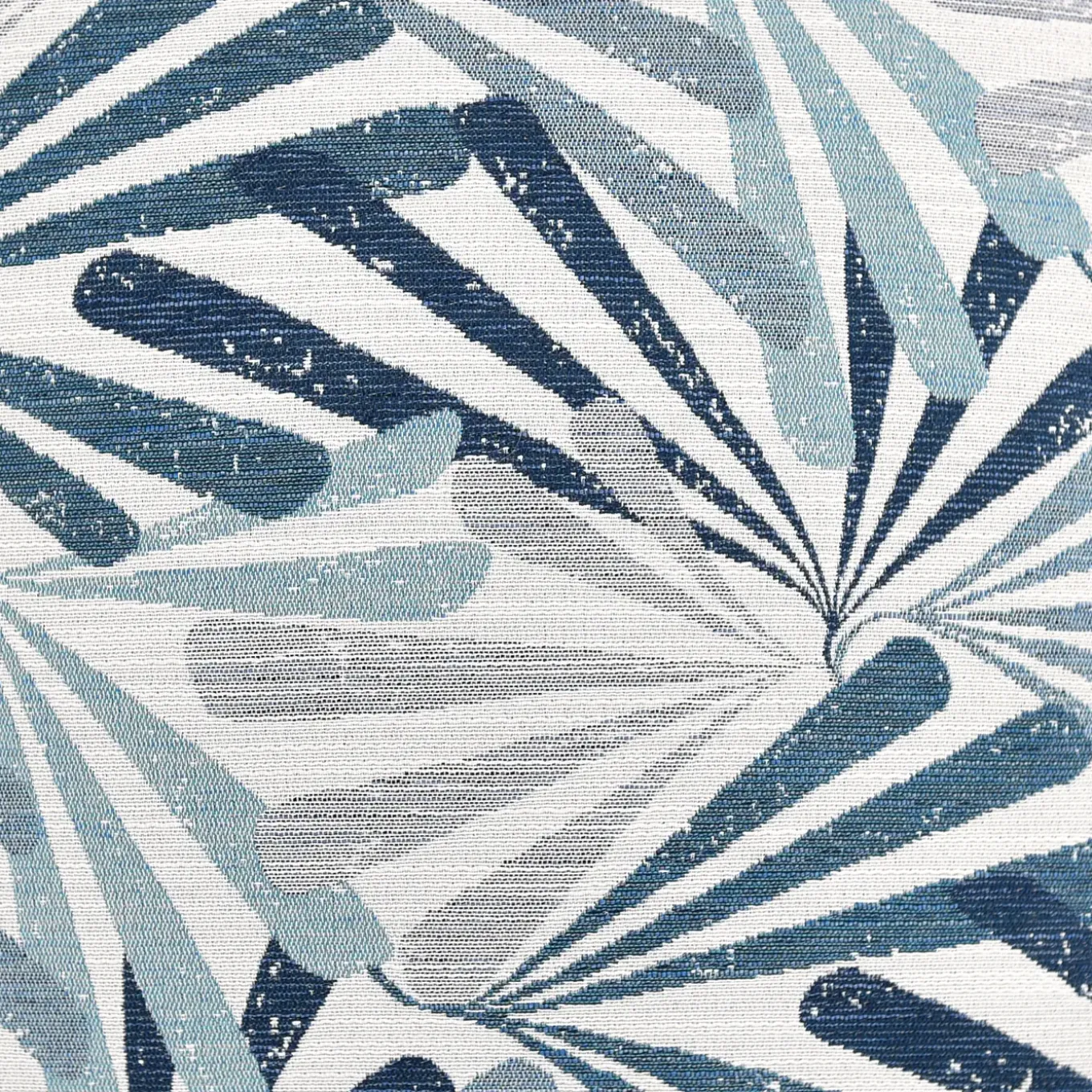 Diamond Palm Blue Outdoor Pillow