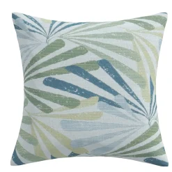 Diamond Palm Green Outdoor Pillow