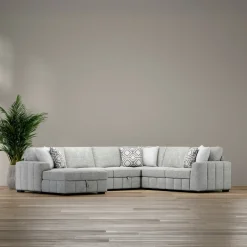 Dreamscape 4pc Sleeper Sectional with LAF Storage Chaise