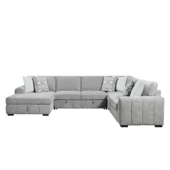 Dreamscape 4pc Sleeper Sectional with LAF Storage Chaise