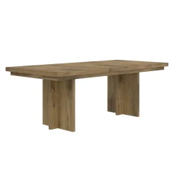 Durian Extendable Trestle Dining Table & 4 Side Chairs