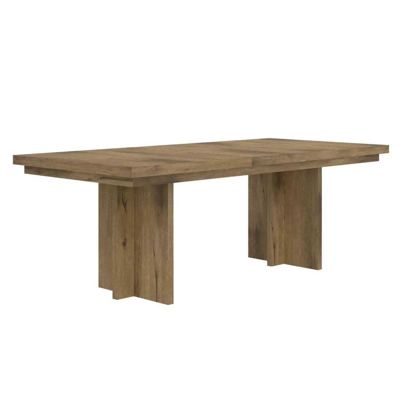 Durian Extendable Trestle Dining Table & 4 Side Chairs