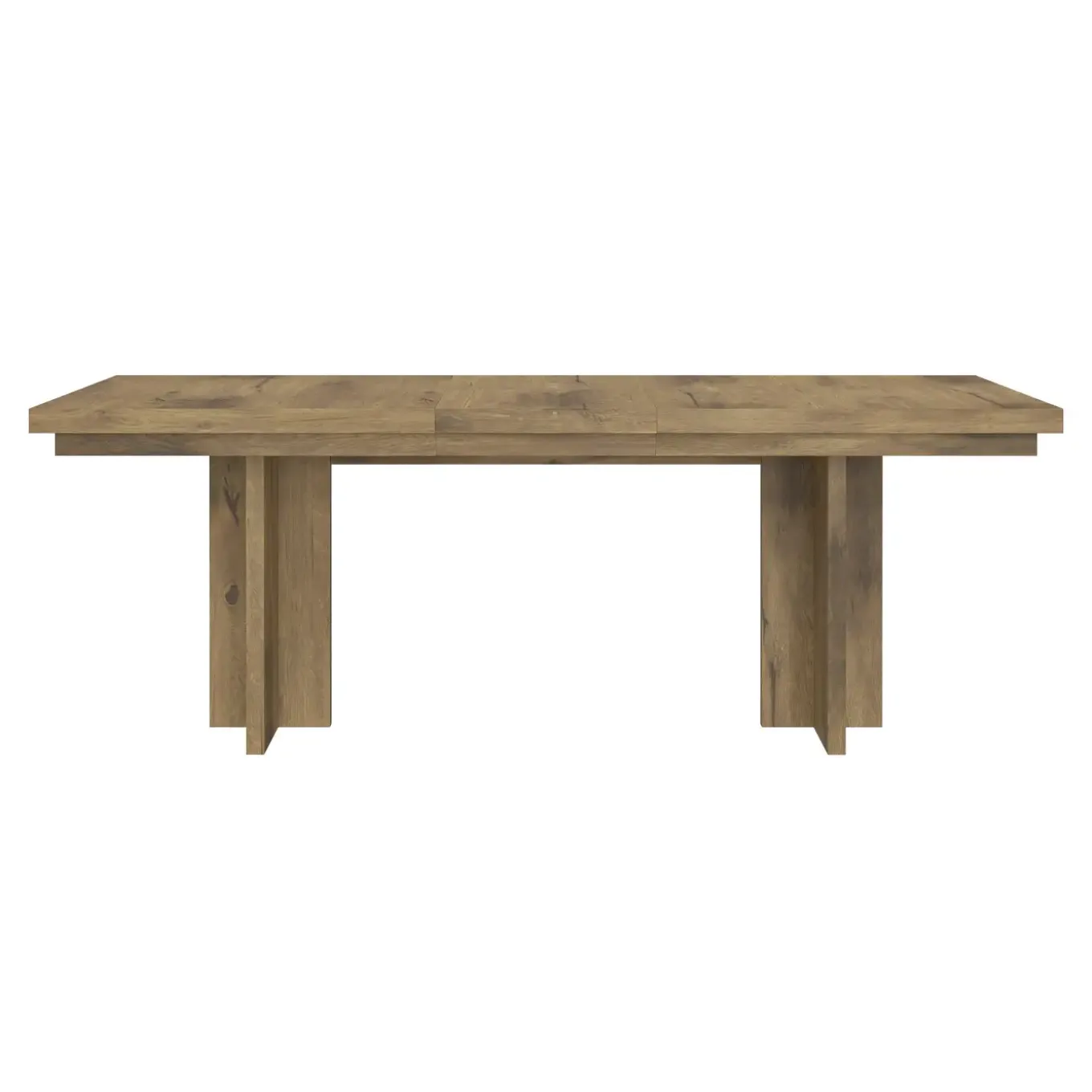 Durian Extendable Trestle Dining Table & 4 Side Chairs