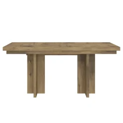 Durian Extendable Trestle Dining Table & 6 Side Chairs