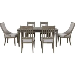 East Bay Extendable Dining Table, 2 Arm Chairs & 4 Side Chairs