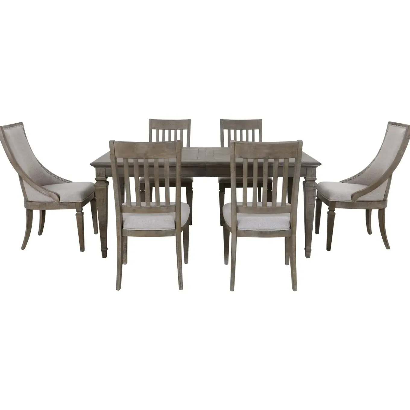 East Bay Extendable Dining Table, 2 Arm Chairs & 4 Side Chairs