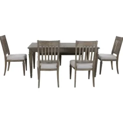 East Bay Extendable Dining Table, 4 Side Chairs & Bench