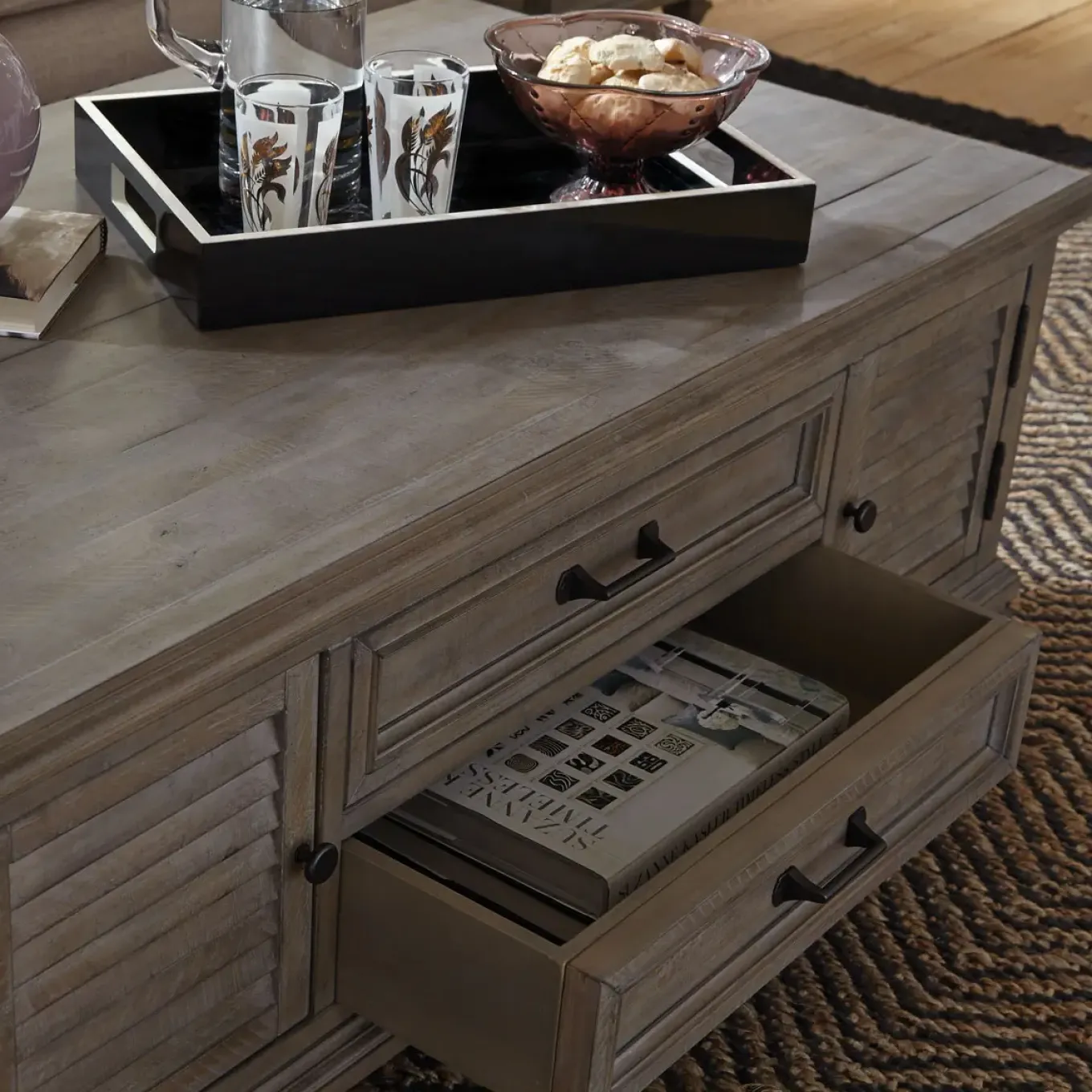 East Bay Lift-Top Storage Cocktail Table