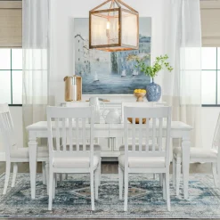 East Bay 5pc Dining Set: Extendable Table & 6 Side Chairs