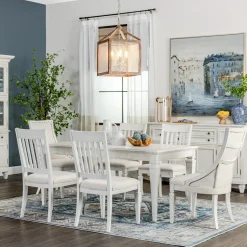 East Bay 7pc Dining Set: Extendable Dining Table, 2 Arm Chairs & 4 Side Chairs